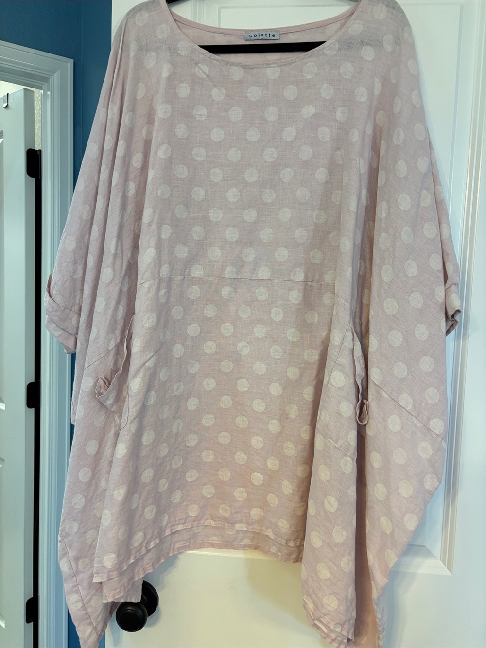 100% Linen Plus Sized Mini Dress